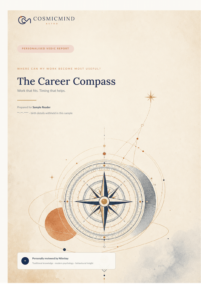 First page of the The Career Compass sample report