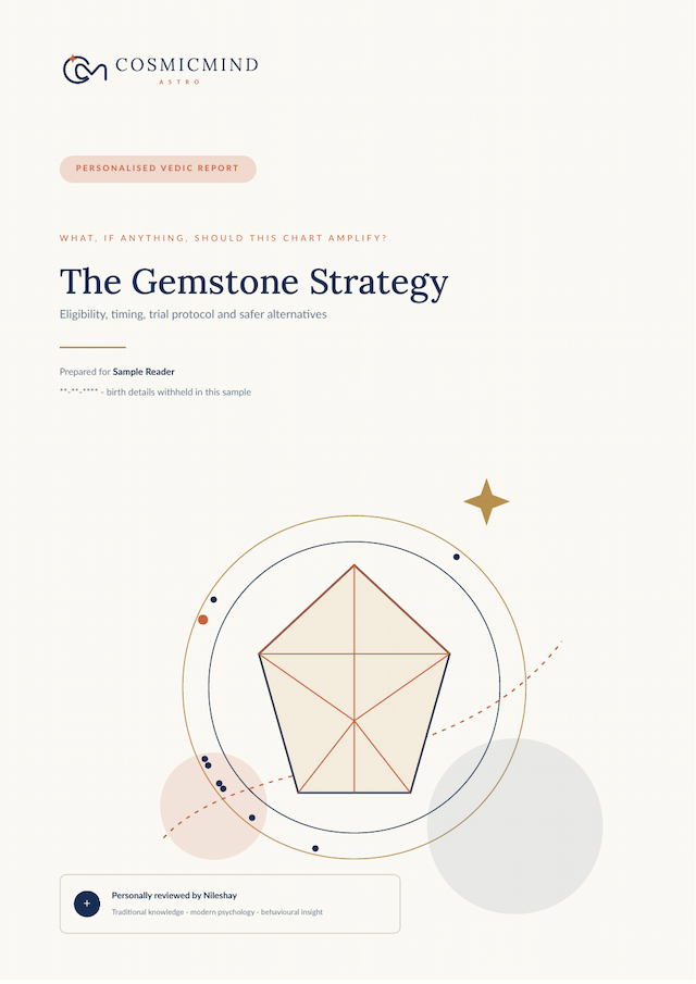 First page of the The Gemstone Strategy sample report