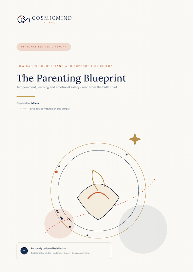 First page of the The Parenting Blueprint sample report