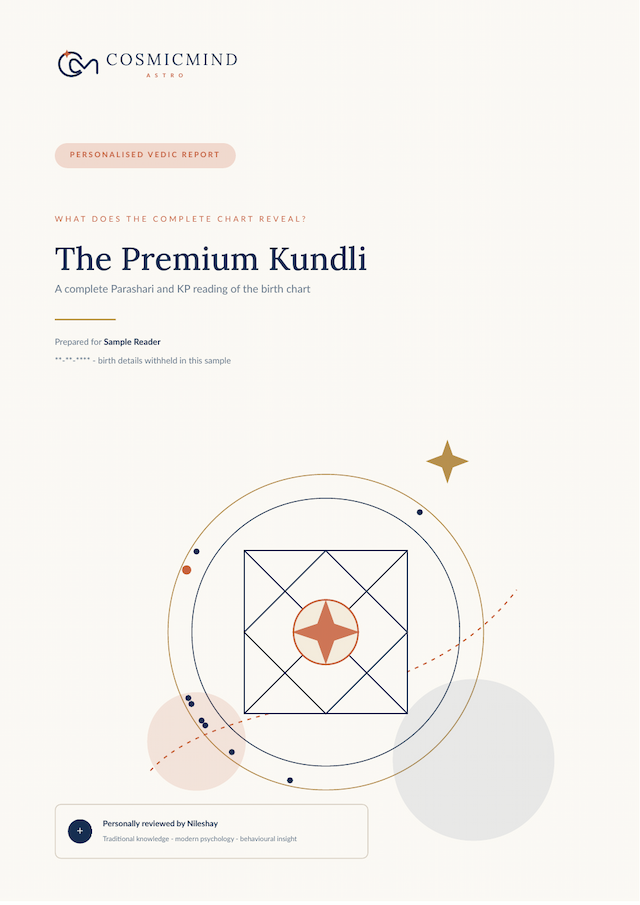 First page of the The Premium Kundli sample report